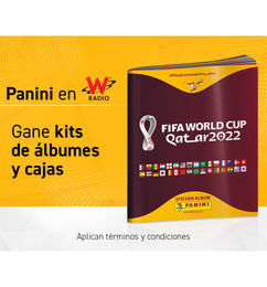 Ofertas de Gana álbumes del Mundial Qatar 2022 y cajas de láminas con WRadio y Panini