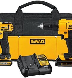 Ofertas de DEWALT Kit de combo de perforación inalámbrico de 20V MAX, 2-Herramienta (DCK240C2)