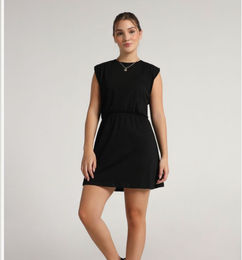 Oferton Vestido corto negro b sico OFERTU