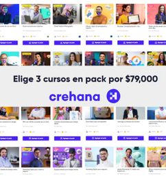 Ofertas de Pack 3 cursos Crehana