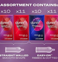 Ofertas de 42 Condones Durex de látex natural 