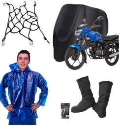 Ofertas de Kit Motocicleta Pijama Moto + Botas, Pulpo + Impermeable 