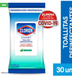 Ofertas de Toallas Clorox desinfectante x30unds