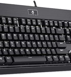 Ofertas de EagleTec KG010 Teclado mecánico con cable ergonómico - Interruptores marrones