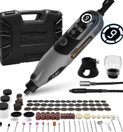 Ofertas de Kit de Herramientas Rotativas HARDELL con 178 Accesorios y Pantalla LED Grande