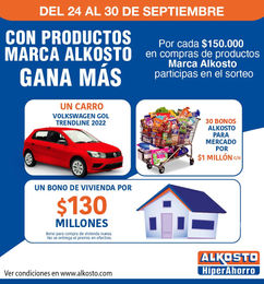 Ofertas de Concurso de Alkosto con premios hasta de $130'000.000 pesos