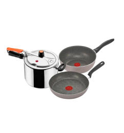 Ofertas de Olla a Presión IMUSA 4,5L + Sarten + Wok 24 cm Talent