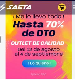 Ofertas de Promociones en saeta