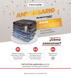 Ofertas de ¡Gana $300.000 en productos de Petrolizado Jeans!