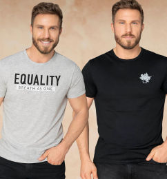 Ofertas de Pack camisetas X 2 para hombre talla S 