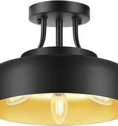 Ofertas de 55% OFF TOBUAS 3-Light Semi Flush Mount Ceiling Light Fixture