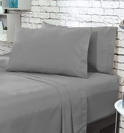 Ofertas de Juego de sabanas cama Queen - Gris 