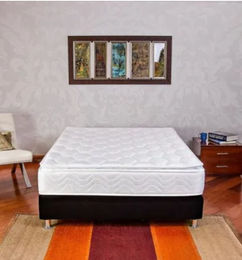 Ofertas de Combo colchón doble Columbus + Base cama 140x190 cm