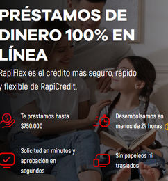 Ofertas de PRÉSTAMOS DE DINERO 100% EN LÍNEA - RAPICREDIT 