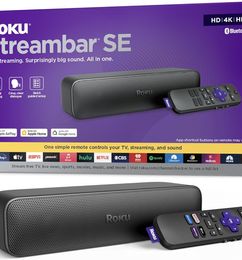 Ofertas de Roku Streambar SE | Barra de sonido de TV 2 en 1 con transmisión 4K/HD/HDR