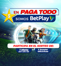 Ofertas de ¡GANA UNA MOTO, UN SCOOTER O UN XBOX! PagaTodo - Betplay