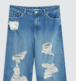 Ofertas de JEAN PARA MUJER CULOTTE CON ROTOS