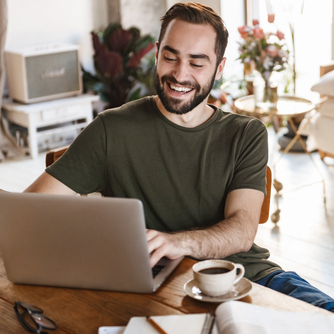 man in remote work Singapore