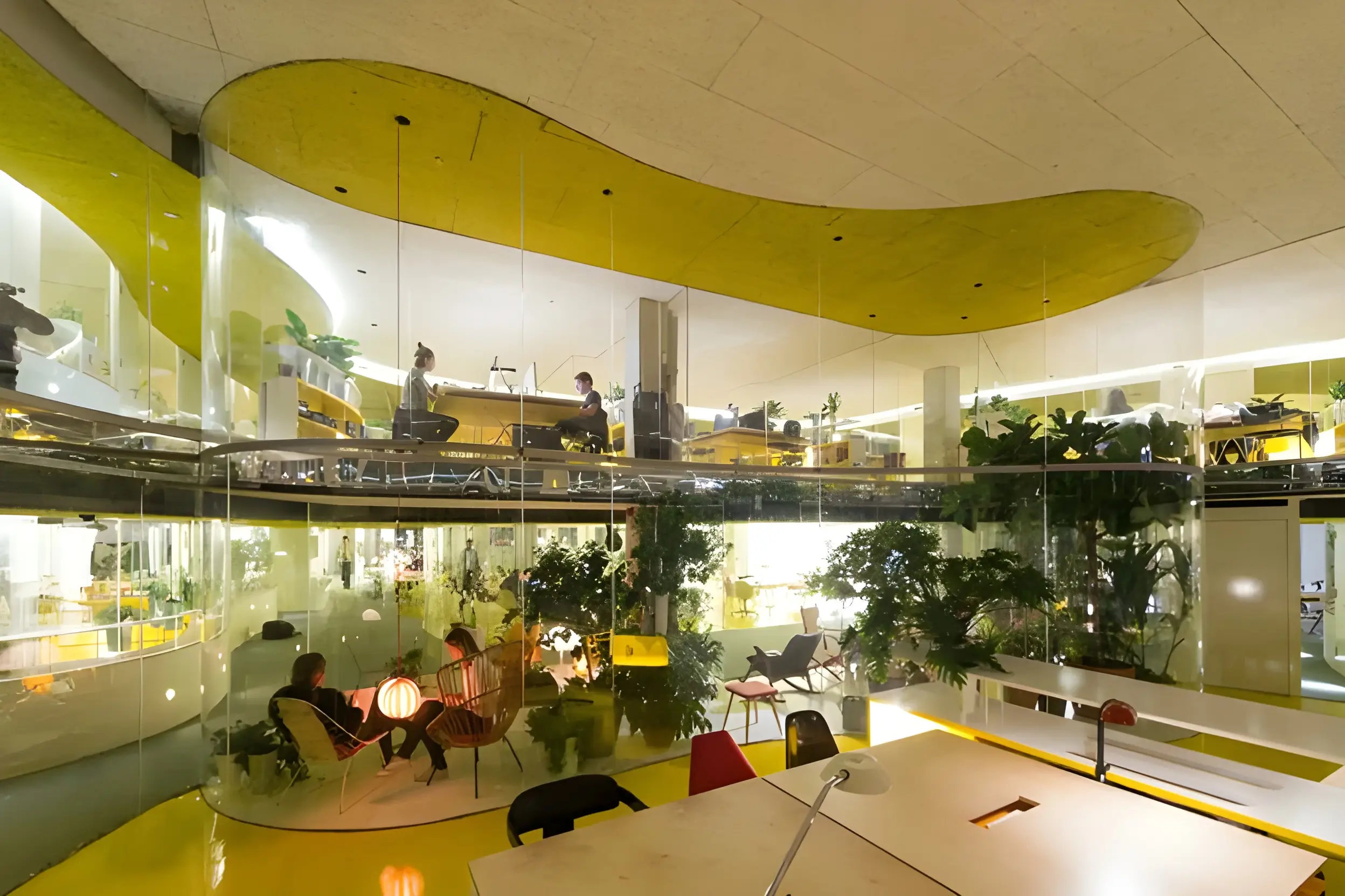 Infrastructure of Second Home's coworking spaces in London