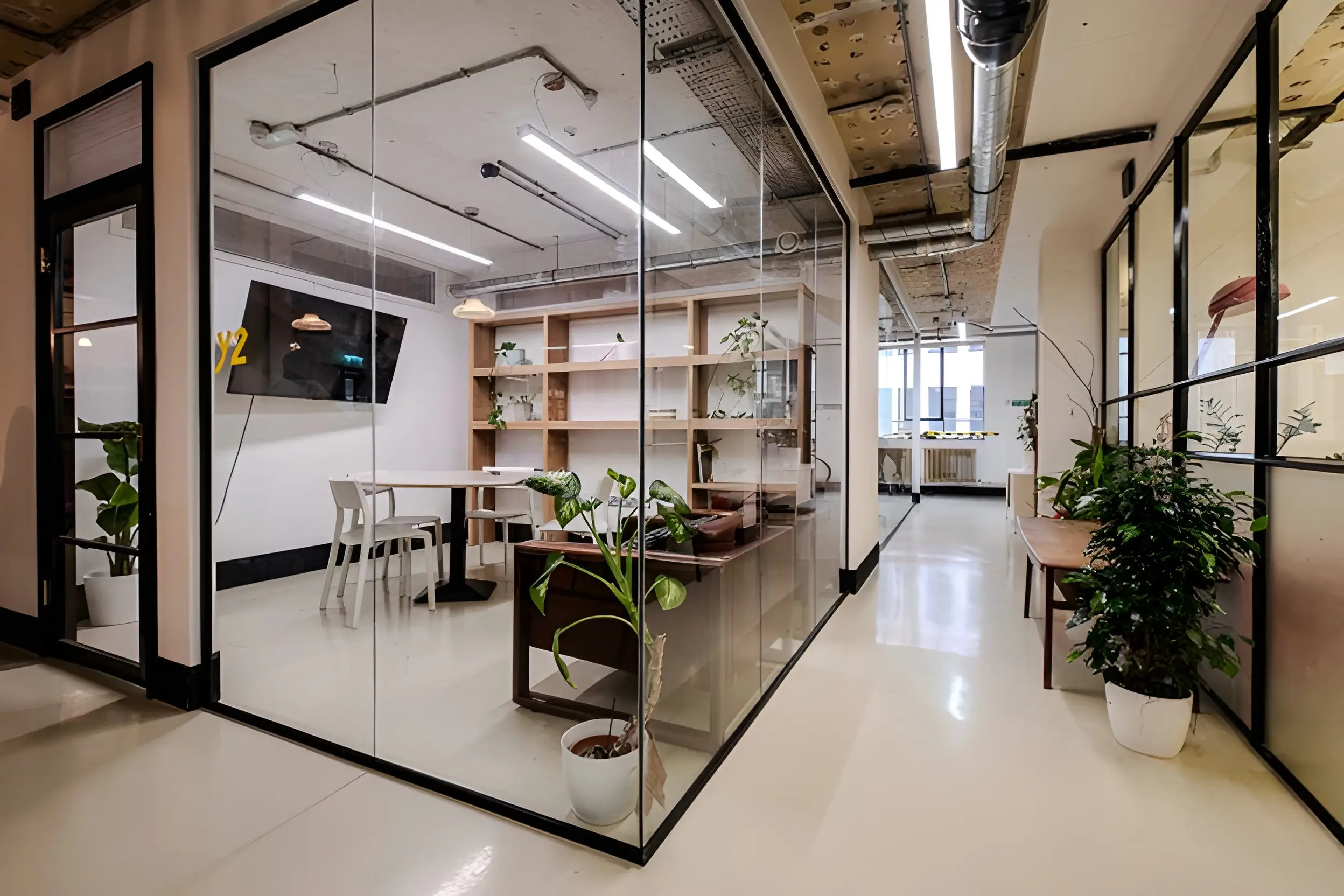 meeting room of the Workers League's coworking space in London