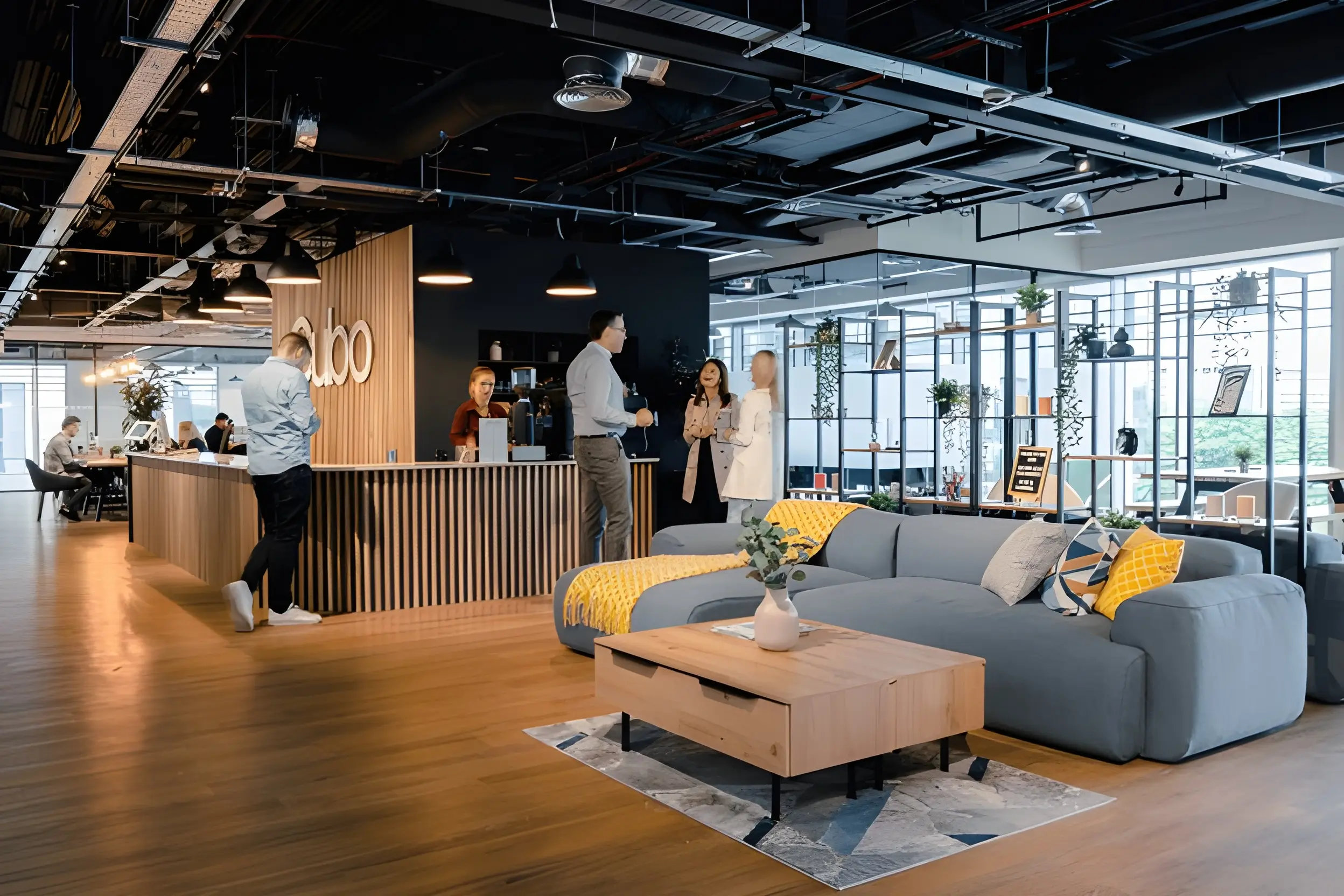 Interior of Cubo Work office spaces in Manchester