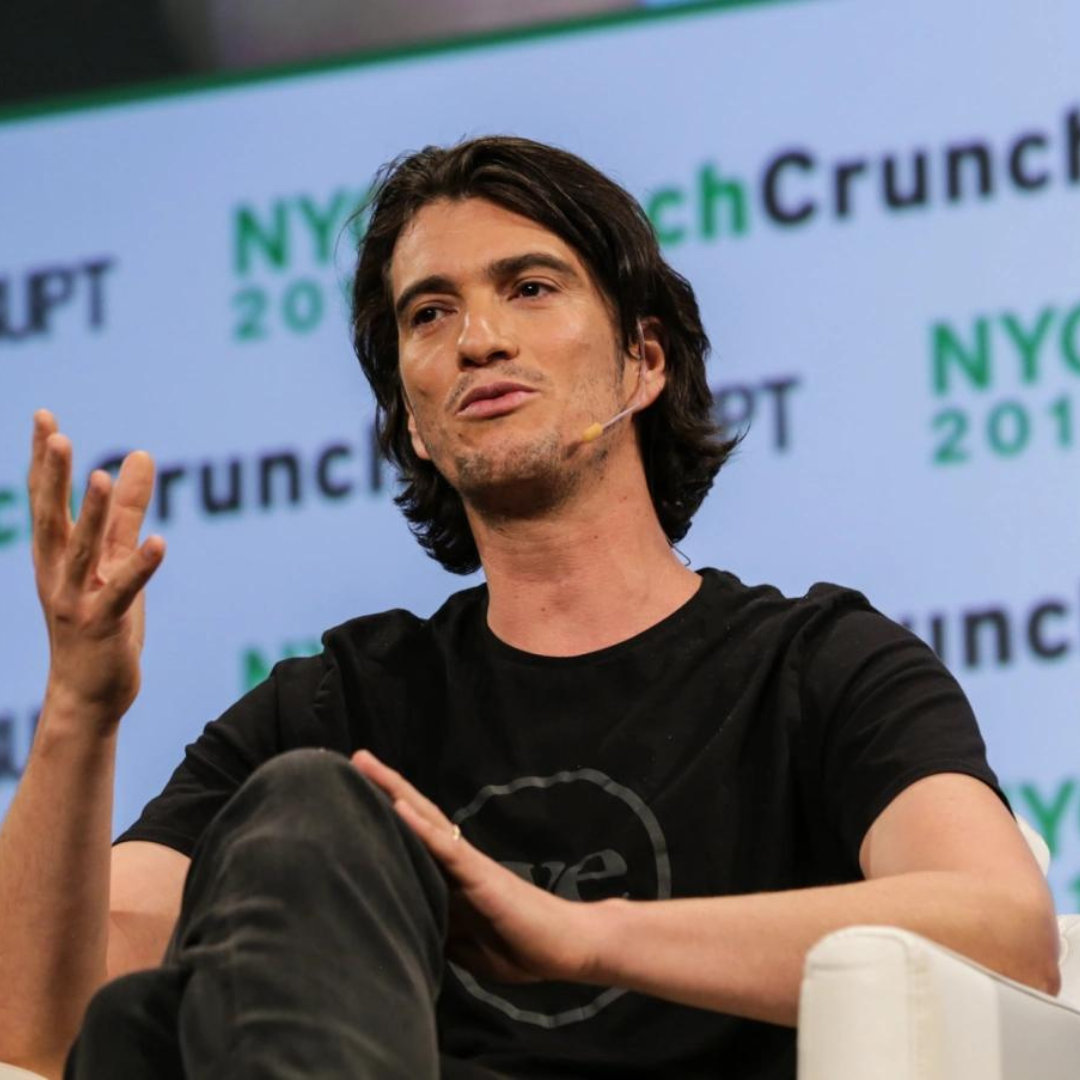 Adam Neumann, co-founder of WeWork, stepped down as the company's CEO following the botched IPO in 2019 that almost make 'WeWork bankruptcy' a reality. Photo credits to: TechCrunch+