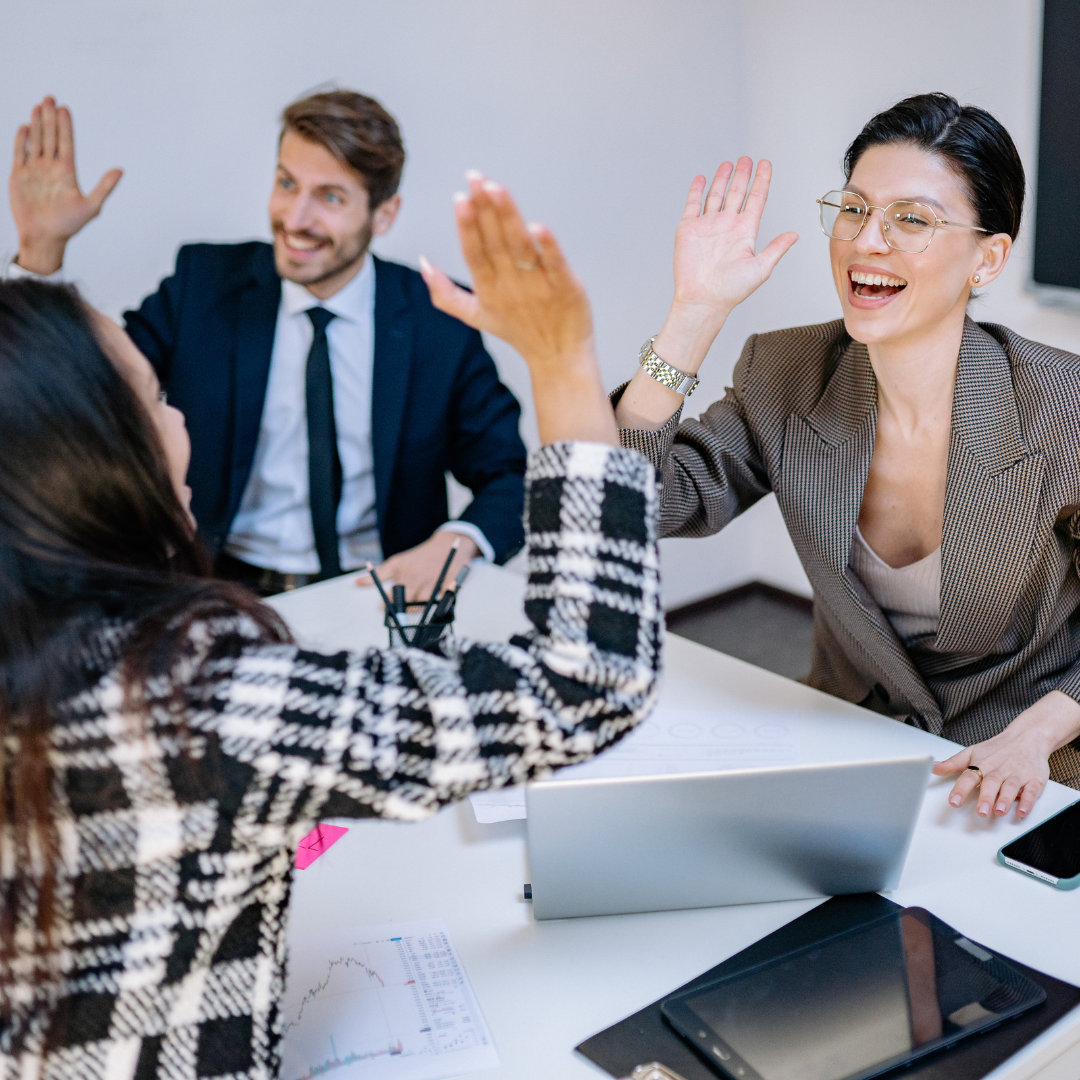 happy employees in a coworking business model