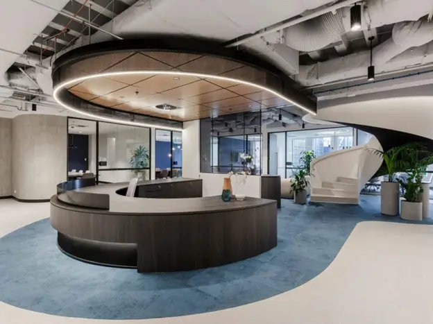 reception area at tank stream labs 440 collins street