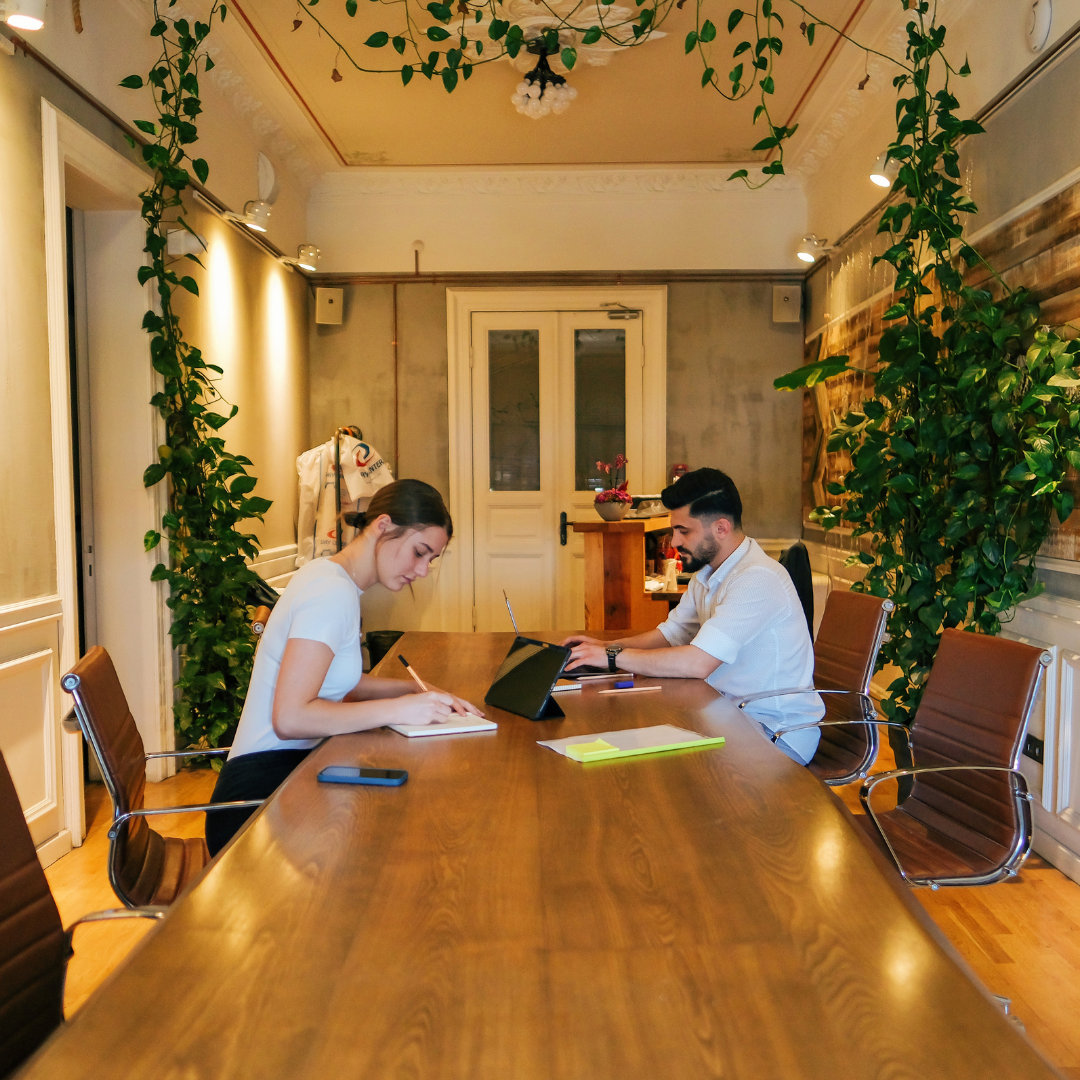 Integrating the concept of sustainability is a nice way to promote environmental awareness in modern office spaces.