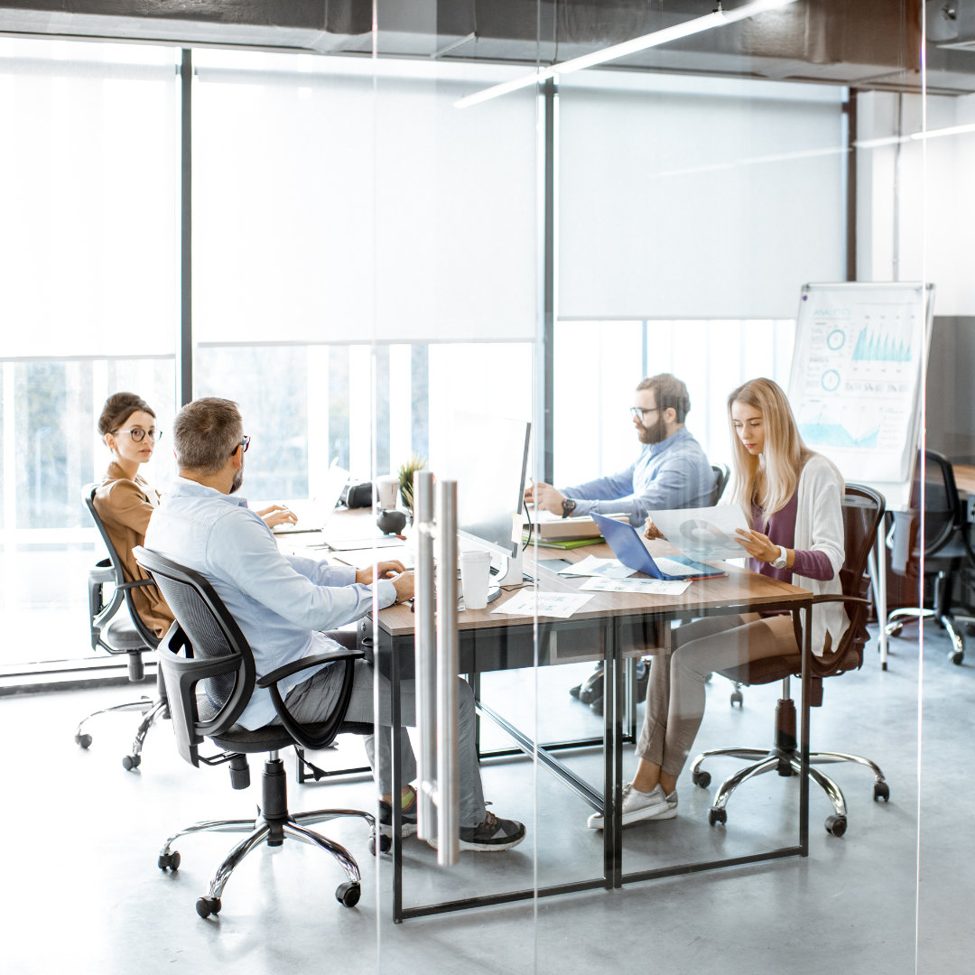 employees in a coworking  office in Singapore