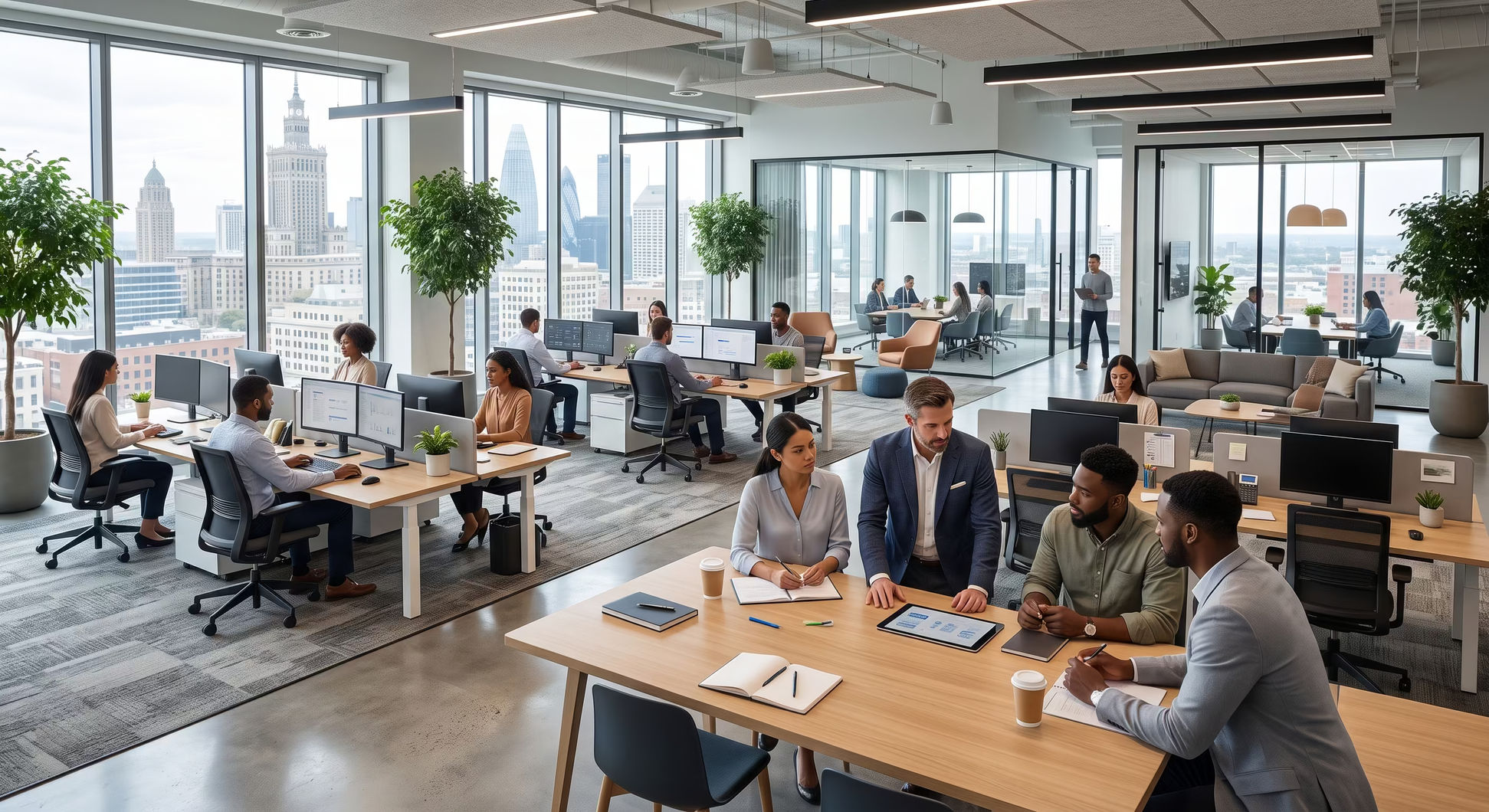 serviced office costs