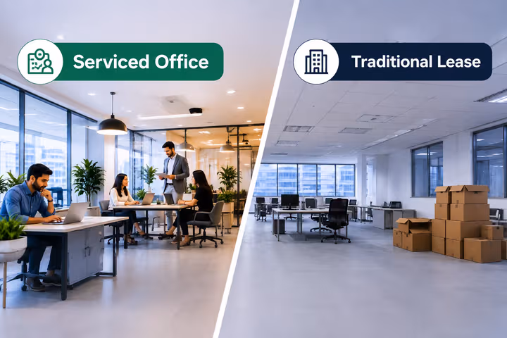 serviced office vs traditional private office Serviced Office vs. Traditional Lease: Which Is Right for Your Team?