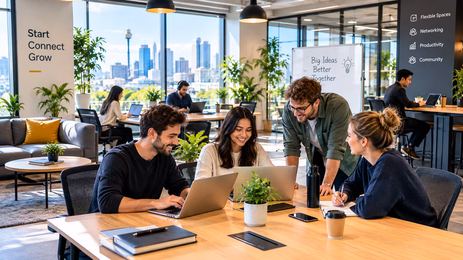 Coworking Space Benefits for Startups and Hybrid Teams