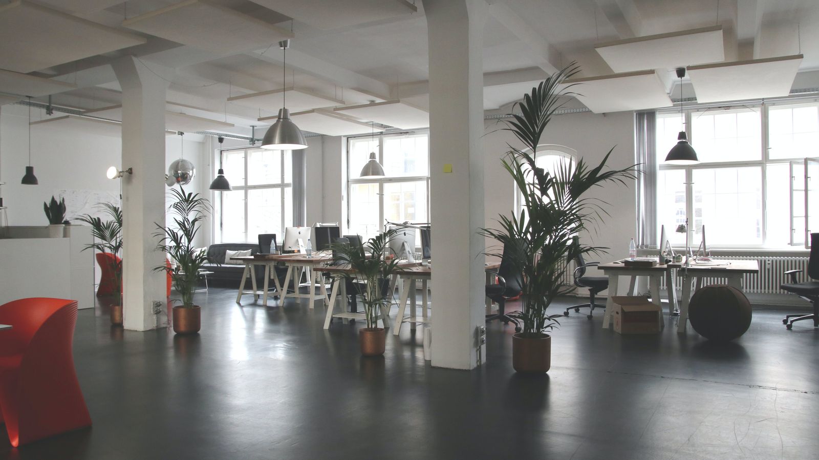 A empty office space