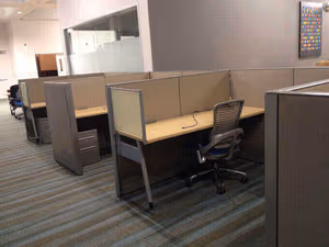 3 Person Coworking Desk