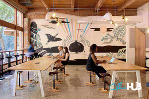 3 Person Coworking Desk