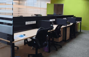 3 Person Coworking Desk