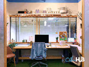 3 Person Coworking Desk