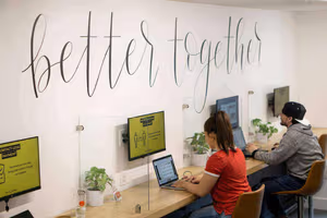 2 Person Coworking Desk