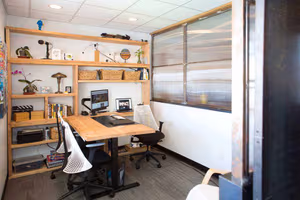 3 Person Coworking Desk