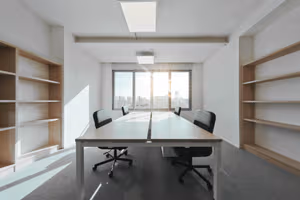 3 Person Coworking Desk