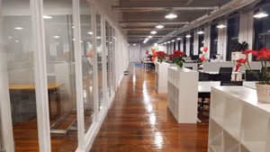 3 Person Coworking Desk