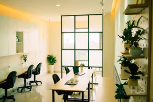 3 Person Coworking Desk