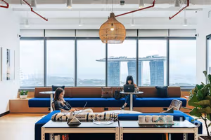 3 Person Coworking Desk