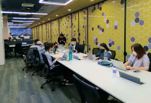 2 Person Coworking Desk