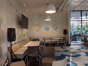 3 Person Coworking Desk