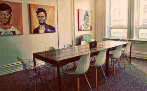 3 Person Coworking Desk