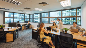 7 Person Coworking Desk