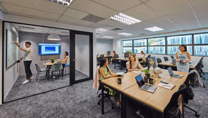 3 Person Coworking Desk