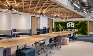 3 Person Coworking Desk